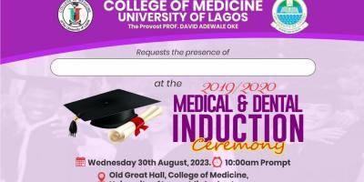 2019/2020 UNILAG Induction Ceremony for Medical and Dental Science Graduates Set