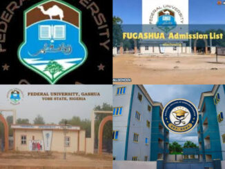 FU Gashua postgraduate admission form 2025/2026